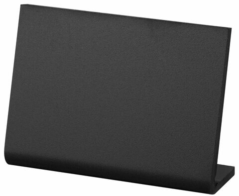 Ценник L-образный для мелового маркера A6 (10,5x14,8 см), КОМПЛЕКТ 10 шт., ПВХ, ЧЕРНЫЙ, BRAUBERG, 291295