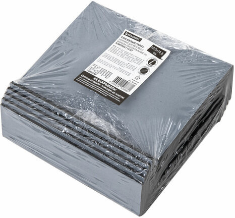 Ценник L-образный для мелового маркера A6 (10,5x14,8 см), КОМПЛЕКТ 10 шт., ПВХ, ЧЕРНЫЙ, BRAUBERG, 291295