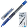 Ручка-роллер ZEBRA "Zeb-Roller DX5", СИНЯЯ, корпус серебристый, узел 0,5 мм, линия письма 0,3 мм, EX-JB2-BL, EX-JB4-BL