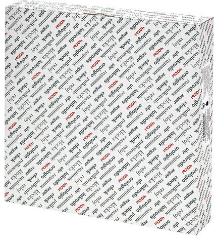 Часы настенные TROYKATIME (TROYKA) 122201202, круг, черные, черная рамка, 30х30х3,8 см