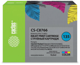 Картридж струйный CACTUS (CS-C8766) для HP Deskjet 460/5743/PSC3183/ D5063, цветной