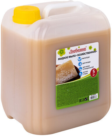 Мыло жидкое 5 кг ЛЮБАША, "Хозяйственное", 605655