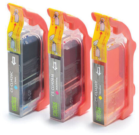 Картридж струйный CACTUS (CS-CLI426C/M/Y) для CANON Pixma MG5140/5240, многоцветный, комплект