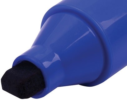 Маркер перманентный BRAUBERG "JUMBO", СИНИЙ, ШИРОКАЯ ЛИНИЯ ПИСЬМА, скошенный наконечник, 3-10 мм, 151225