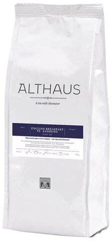 Чай листовой ALTHAUS "English Breakfast St. Andrews" черный, 250 г, ГЕРМАНИЯ, TALTHL-L00077