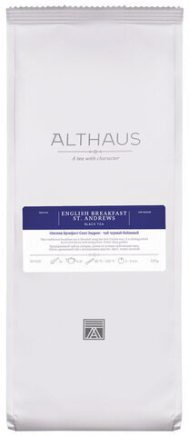 Чай листовой ALTHAUS "English Breakfast St. Andrews" черный, 250 г, ГЕРМАНИЯ, TALTHL-L00077