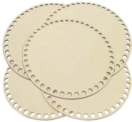 Донышки деревянные для вязания круглые, 5 шт., диаметр 15 см, BRAUBERG HOBBY, 665315