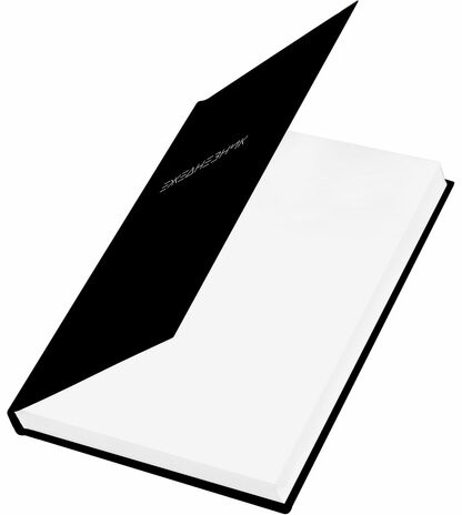 Ежедневник недатированный А5 145х215 мм, ламинированная обложка, 160 л., STAFF, "Black Style", 115561