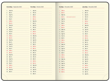 Ежедневник датированный 2025, БОЛЬШОЙ ФОРМАТ, 210х297 мм, А4, BRAUBERG "Imperial", под кожу, синий, 115739