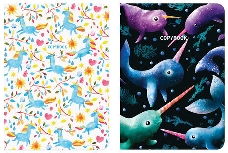 Тетради 60 л. в клетку обложка SoftTouch, НАБОР 2 шт., бежевая бумага 70 г/м2, сшивка, B5 (179х250 мм), FANTASY, BRAUBERG, 403820