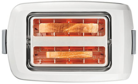 Тостер BOSCH TAT3A011, 900 Вт, 2 тоста, разморозка, подогрев, решетка для булочек, пластик, белый