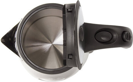 Чайник SONNEN KT-1721, 1,7 л, 2200 Вт, закрытый нагревательный элемент, нержавеющая сталь, черный, подсветка, 454347