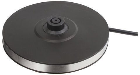 Чайник SONNEN KT-1721, 1,7 л, 2200 Вт, закрытый нагревательный элемент, нержавеющая сталь, черный, подсветка, 454347