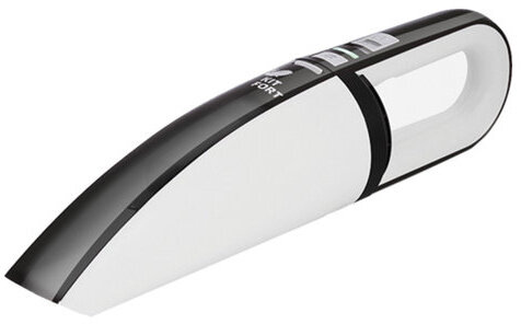 Пылесос ручной/автомобильный KITFORT KT-529, беспроводной, мощность 40 Вт, циклонный фильтр 0,5 л, аккумулятор Li-Ion, белый