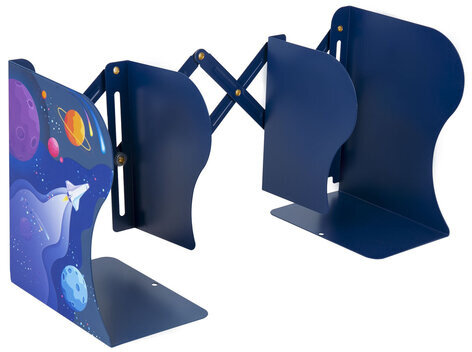 Подставка-держатель для книг и учебников BRAUBERG KIDS "Adventure" раздвижная, металлическая, 238065