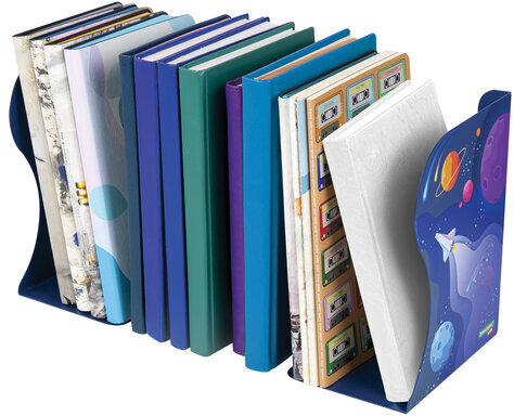 Подставка-держатель для книг и учебников BRAUBERG KIDS "Adventure" раздвижная, металлическая, 238065