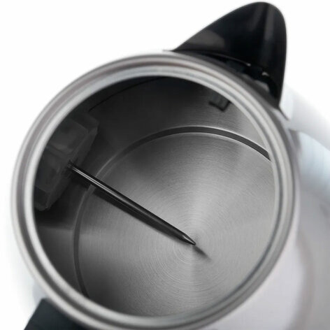 Чайник с термометром BRAYER BR1007, 1,7 л, 2200 Вт, закрытый нагревательный элемент, сталь, бежевый