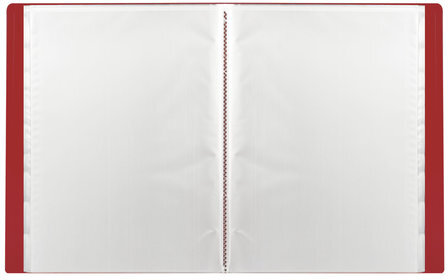 Папка 30 вкладышей BRAUBERG "Office", красная, 0,5 мм, 222630