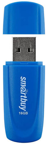 Флеш-диск 16 GB SMARTBUY Scout USB 2.0, синий, SB016GB2SCB