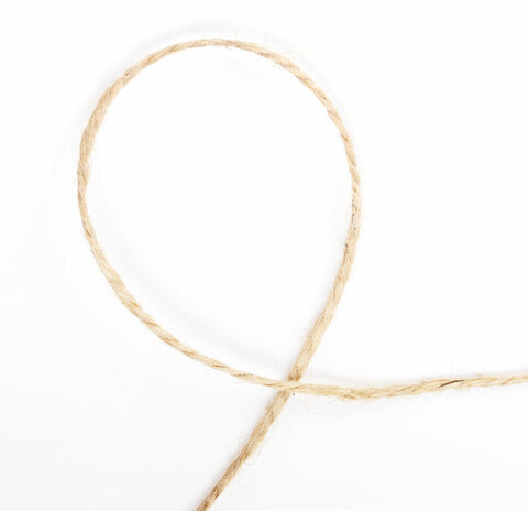 Шпагат джутовый полированный длина 900 м диаметр 2 мм, 3-х ниточный, BRAUBERG, 607946