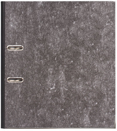 Папка-регистратор ГВАРДИЯ, усиленный корешок, мраморное покрытие, 80 мм, с уголком, черная, 227527