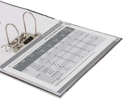 Папка-регистратор ГВАРДИЯ, усиленный корешок, мраморное покрытие, 80 мм, с уголком, черная, 227527