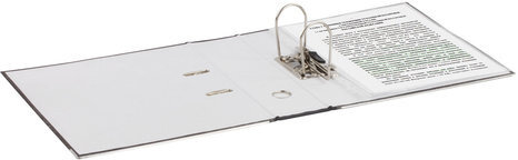 Папка-регистратор ГВАРДИЯ, усиленный корешок, мраморное покрытие, 80 мм, с уголком, черная, 227527