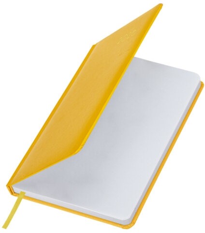 Ежедневник датированный 2026, А5, 138x213 мм, BRAUBERG "Select", балакрон, желтый, 117088