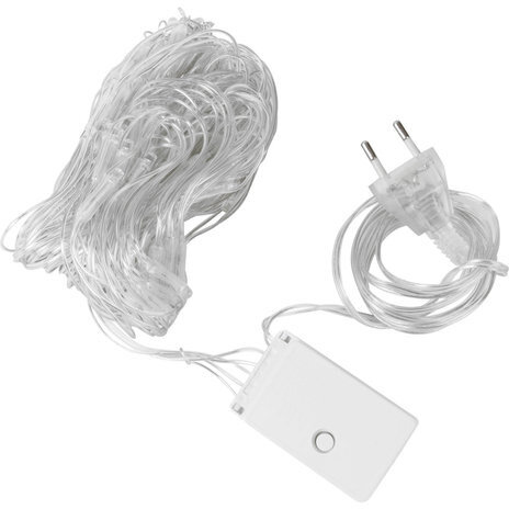 Электрогирлянда светодиодная ЗОЛОТАЯ СКАЗКА "Сеть", 120 ламп, 1,5х1 м, теплый белый, контроллер, 591104