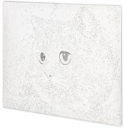 Картина по номерам 40х50 см, ОСТРОВ СОКРОВИЩ "Изумрудный взгляд", на подрамнике, акриловые краски, 3 кисти, 662496