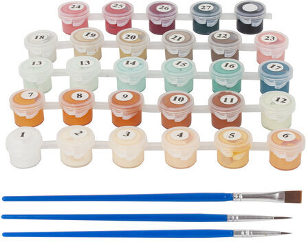 Картина по номерам 40х50 см, ОСТРОВ СОКРОВИЩ "Изумрудный взгляд", на подрамнике, акриловые краски, 3 кисти, 662496