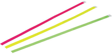 Закладки-ляссе "НЕОН" для книг А4 (длина 38 см) ПИФАГОР, клейкий край, 3 ленты, 111646