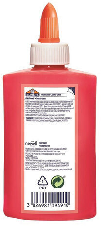 Клей для слаймов канцелярский цветной (непрозрачный) ELMERS Opaque Glue, 147 мл, розовый, 2109491