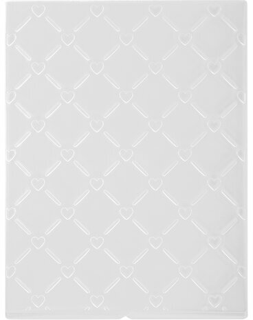 Клише для тиснения 3D "Решетка с сердцем" для Машинки ОС-5, 108х146 мм, ОСТРОВ СОКРОВИЩ, 663807, 862-056