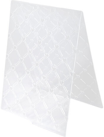 Клише для тиснения 3D "Решетка с сердцем" для Машинки ОС-5, 108х146 мм, ОСТРОВ СОКРОВИЩ, 663807, 862-056