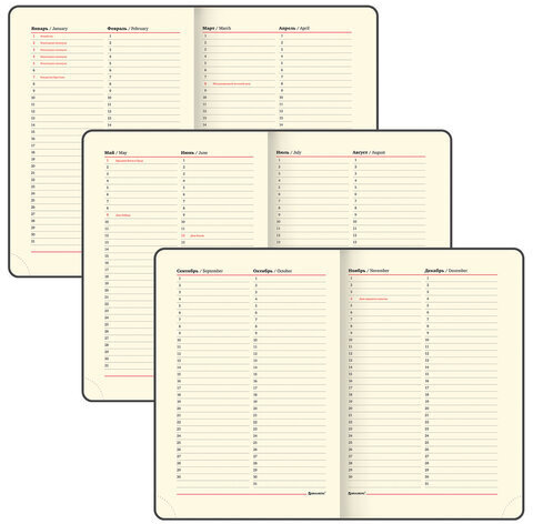 Ежедневник недатированный А5 (138х213 мм) BRAUBERG "Stylish", кожзам, гибкий, 160 л., оранжевый, 111864