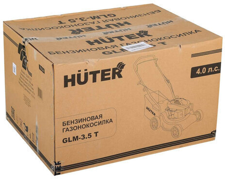 Газонокосилка бензиновая самоходная HUTER GLM-3.5LT, 3200 об/мин, объем двигателя 1000 см3, 70/3/6