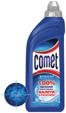 Средство для удаления ржавчины и известкового налета дезинфицирующее 500 мл, COMET (Комет), гель, 99720