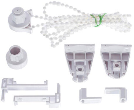 Штора рулонная BRABIX 50х175 см, текстура - лён, защита 55-85%, 200 г/м2, белый S-5, 605975