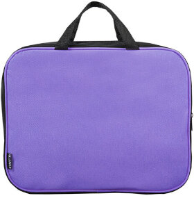 Папка на молнии с ручками STAFF EVERYDAY, А4, ширина 80 мм, полиэстер, сиреневая, 270741