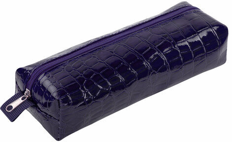 Пенал-косметичка BRAUBERG, "крокодиловая кожа", 20х6х4 см, "Ultra purple", 270848