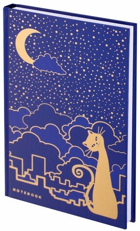 Блокнот А5 (135х206 мм), 80 л., твердый переплет, клетка, фольга, BRAUBERG, "Кошечка", 126051