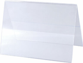 Табличка информационная, 210х150 мм (домик), настольная, двухсторонняя, оргстекло, в защитной плёнке, BRAUBERG, 290425