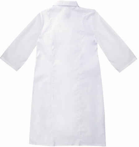 Халат медицинский женский белый, рукав 3/4, тиси, размер 48-50, рост 170-176, плотность ткани 120 г/м2, 610754