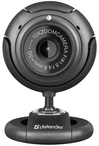 Веб-камера DEFENDER C-2525HD, 2 Мп, микрофон, USB 2.0, регулируемое крепление, черная, 63252