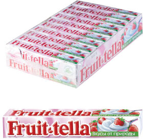 Жевательная конфета FRUITTELLA (Фруттелла) &quot;Клубничный йогурт&quot;, 41 г, 86785