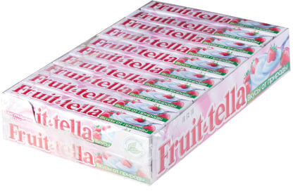 Жевательная конфета FRUITTELLA (Фруттелла) "Клубничный йогурт", 41 г, 86785