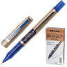 Ручка-роллер ZEBRA "Zeb-Roller DX7", СИНЯЯ, корпус золотистый, узел 0,7 мм, линия письма 0,35 мм, EX-JB3-BL, EX-JB5-BL