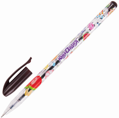 Ручки гелевые ЮНЛАНДИЯ, НАБОР 12 ЦВЕТОВ, корпус с печатью, узел 0,5 мм, линия письма 0,35 мм, 142800