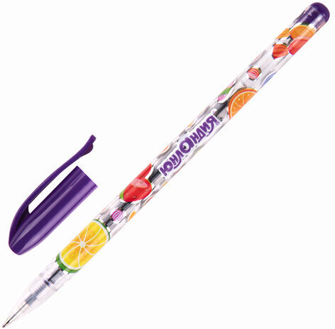 Ручки гелевые ЮНЛАНДИЯ, НАБОР 12 ЦВЕТОВ, корпус с печатью, узел 0,5 мм, линия письма 0,35 мм, 142800